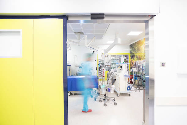 Preparation in a modern hospital operating room
